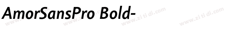 AmorSansPro Bold字体转换